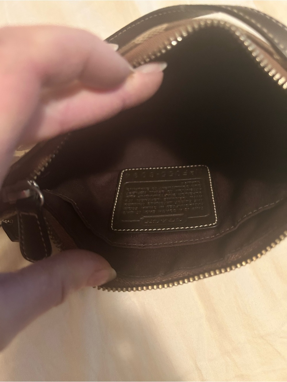 Coach Brown Signature Mini Shoulder Bag NoFO55-6094 - Picture 6 of 7
